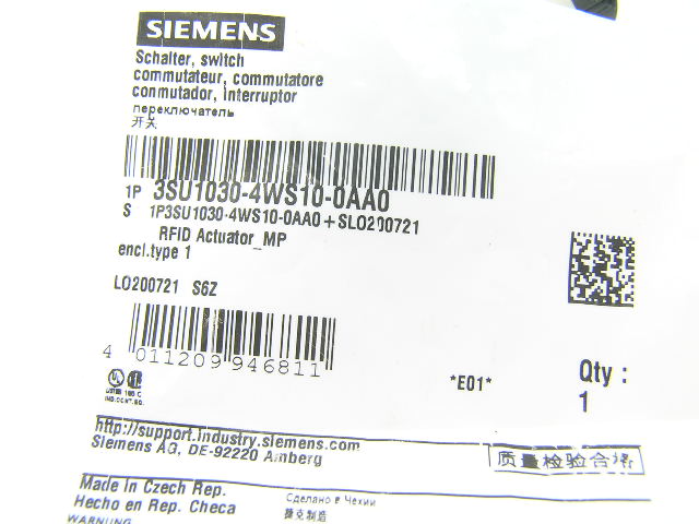 Siemens 3SU1030-4WS10-0AA0
