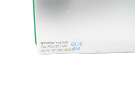 Sprecher + Schuh SESTEP 290  PCU-20