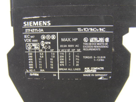 Siemens 3TF4311-0A 230/220V 50Hz