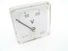 Analoge voltmeter 0 - 200V