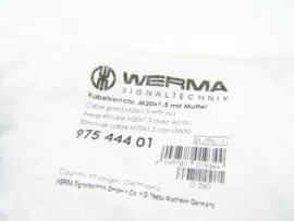 Werma 975 444 01 Kabelwartel M20X1,5 met moer