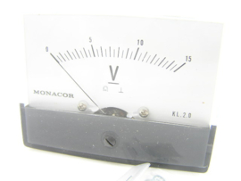 Monacor P M-3 voltmeter 15V
