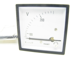 Faget analog voltage meter 0 - 200 (250) volts