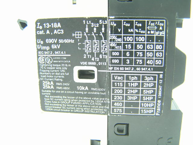 Telemecanique GV2-RT20