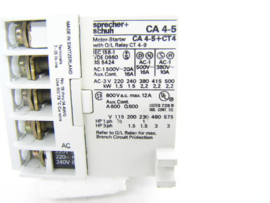 Sprecher + Schuh CA 4-5-10 220/240V 50/60Hz