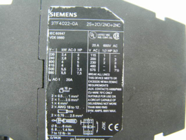 Siemens 3TF4022-0A 230/277V 50/60Hz