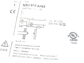TURCK NI8U-S12-AP6X