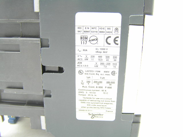 Telemecanique LC1 D40 24V 50/60Hz