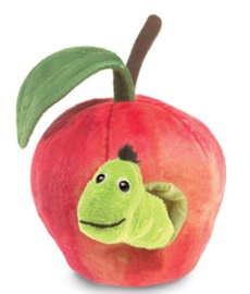 Vingerpopje worm in appel