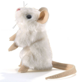 Vingerpopje witte muis