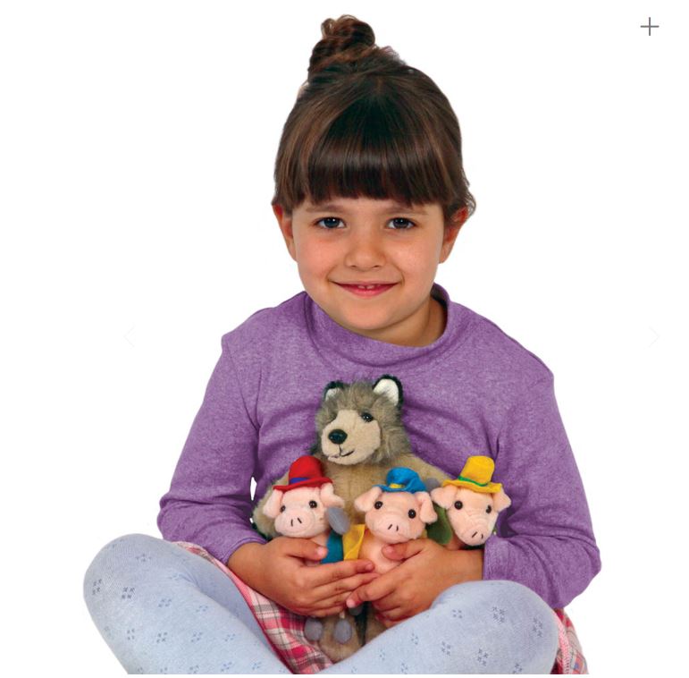 wolf & 3 biggetjes set