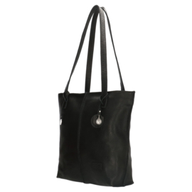 Leren shopper, zwart S - Sodutch #01