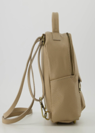 Klein rugtasje - Taupe - Axel - Classic Grain - Bronskleurig