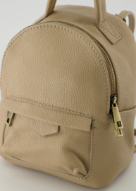 Klein rugtasje - Taupe - Axel - Classic Grain - Bronskleurig