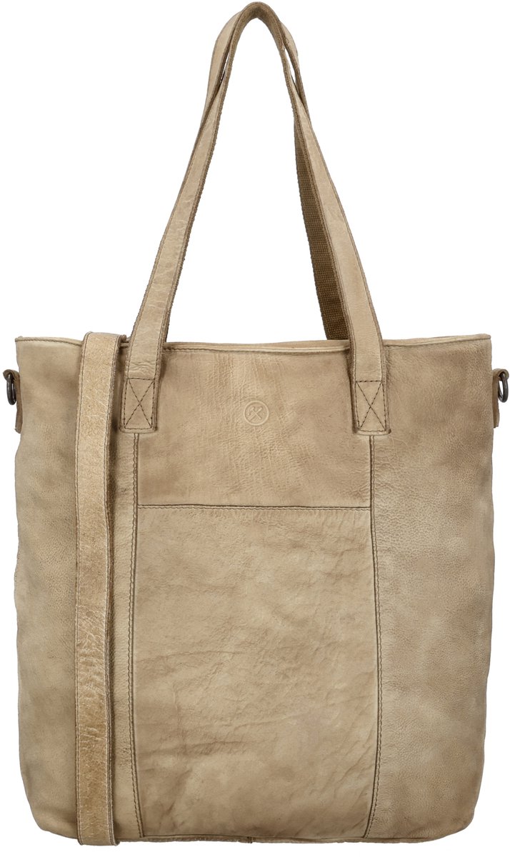 Hide & Stitches - Paint Rock - Shopper - Schoudertas - Leer - Ruim - Zand