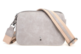 I'm Dutch - Madrid - Schoudertasje - Crossbodytasje - Lichtgrijs - Praktisch - Elegant