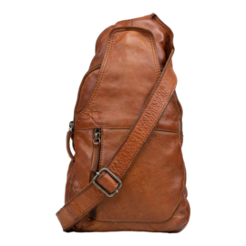 Leren crossbodytas, cognac Harrington Road - Dstrct
