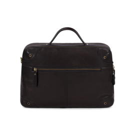 Leren werktas/schooltas, black - Bag2Bag