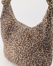 Teatro - Suez - Schoudertas - Handtas - Groot - Suede - Leer - Leopard