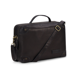 Leren werktas/schooltas, black - Bag2Bag