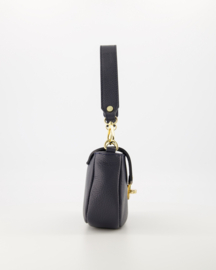 Leren handtasje / crossbodytasje, donkerblauw, Marissa