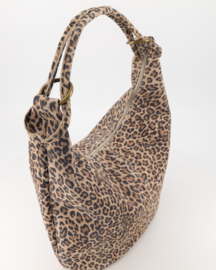 Teatro - Suez - Schoudertas - Handtas - Groot - Suede - Leer - Leopard