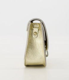 Leer - Crossbodytasje  - Goud - Bronskleurig - Flora - Classic Grain