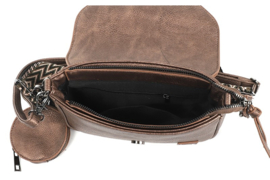 Schoudertasje/crossbodytasje, brons - Lazio