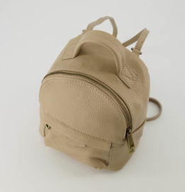 Klein rugtasje - Taupe - Axel - Classic Grain - Bronskleurig