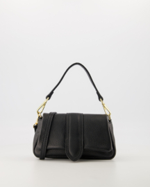 Teatro - Baby Puffy Jasmin - Handtas - Crossbodytas - Leer - Black - Klein - Gouden details - Handgemaakt