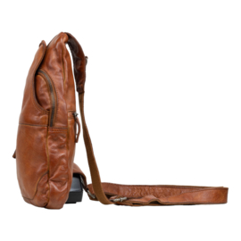 Leren crossbodytas, cognac Harrington Road - Dstrct
