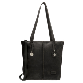 Leren shopper, zwart S - Sodutch #01