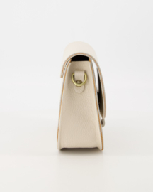 Leer - Crossbodytasje  - Ecru - Bronskleurig - Flora - Classic Grain