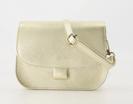 Leer - Crossbodytasje  - Goud - Bronskleurig - Flora - Classic Grain
