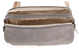 I'm Dutch - Madrid - Schoudertasje - Crossbodytasje - Lichtgrijs - Praktisch - Elegant