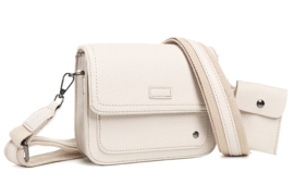 Klein schoudertasje/crossbodytasje, naturel - Toulon