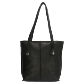 Leren shopper, zwart S - Sodutch #01