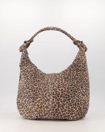 Teatro - Suez - Schoudertas - Handtas - Groot - Suede - Leer - Leopard