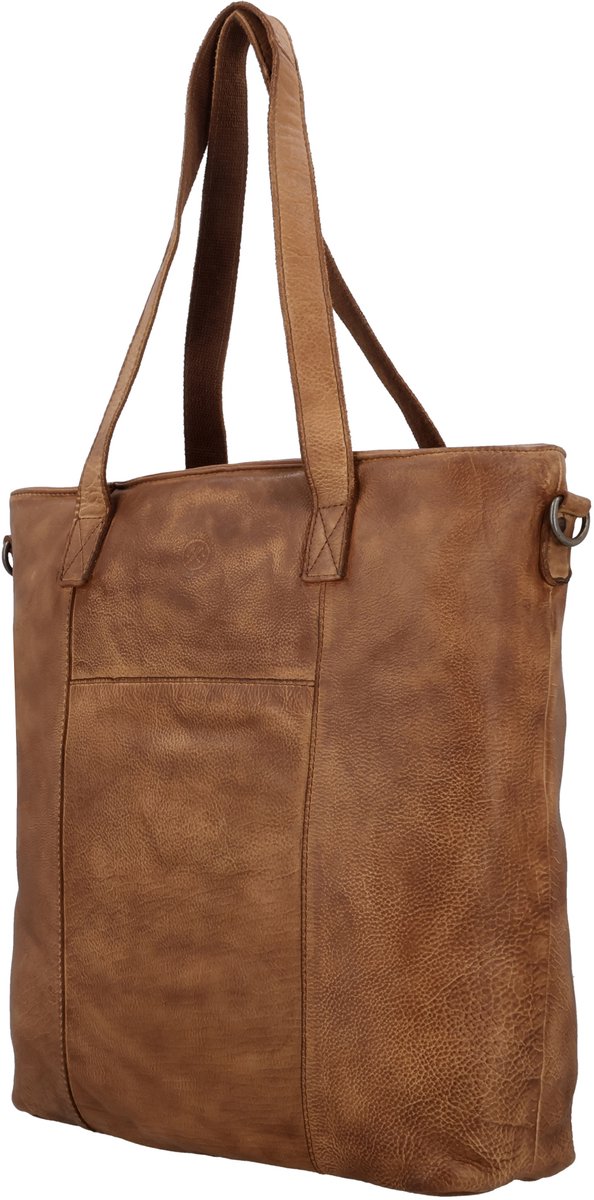 Hide & Stitches - Paint Rock - Shopper - Schoudertas - Leer - Ruim - Cognac