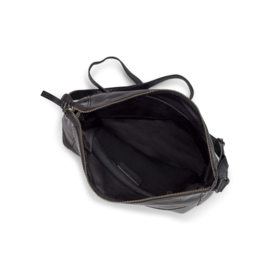Leren schoudertas, crossbodytas, black - Bag2Bag