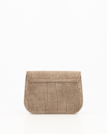Teatro - Flora - Crossbodytasje - Leer - Croco -Taupe