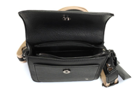 Klein schoudertasje/crossbodytasje, zwart - Toulon
