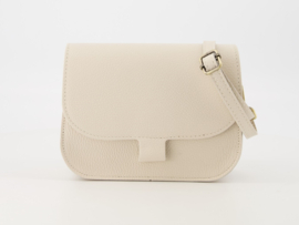 Leer - Crossbodytasje  - Ecru - Bronskleurig - Flora - Classic Grain