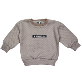 Baggy Sweater | Cotton Sweat Taupe | Handmade