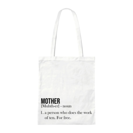 Canvas tas - Mother - Wit