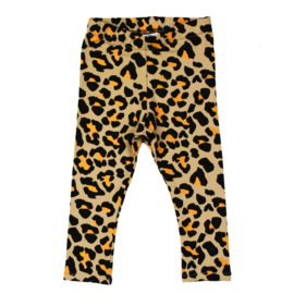 Legging | Leopard Beige/Orange | Handmade