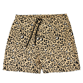 Men Swimmingshort with laces | Leopard | Handmade