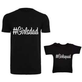 Twinning set - herenshirt & baby shirt - #Girlsdad - #Girlsquad