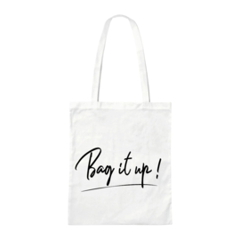 Canvas tas - Bag it up! - Wit