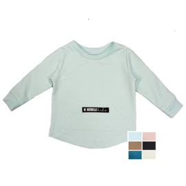 Shirt met voorzakje en logo | Kleurkeuze | Handmade